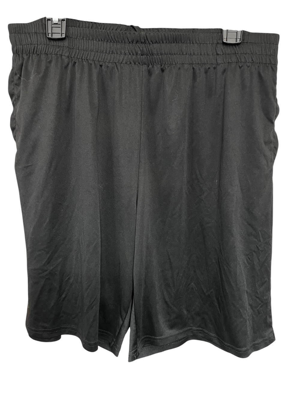 Men's Black Athletic Training Shorts with Elastic Waist